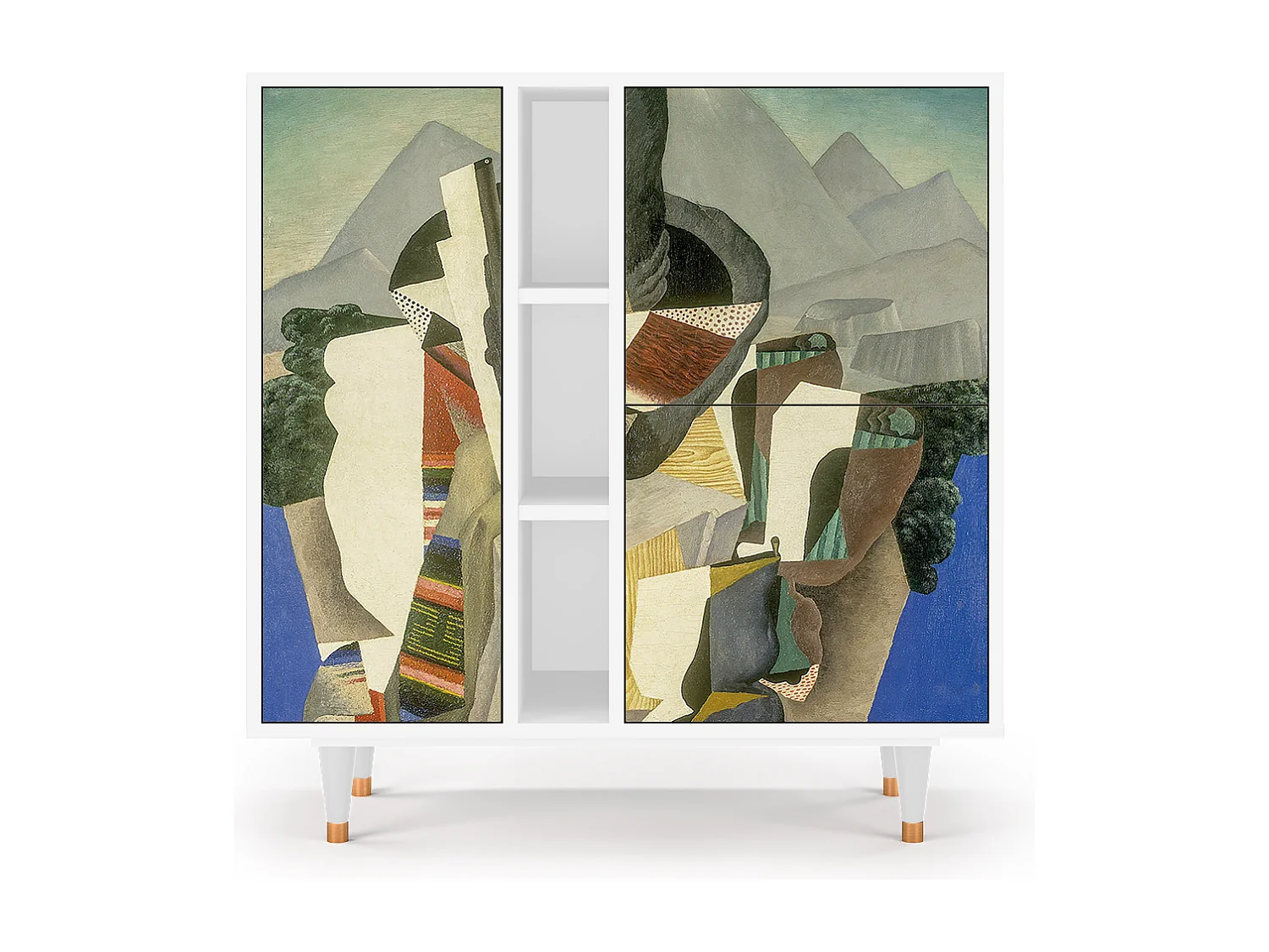 Buffet - 94х96х41 cm - BS5 - The Cubist Paintings , Blanc