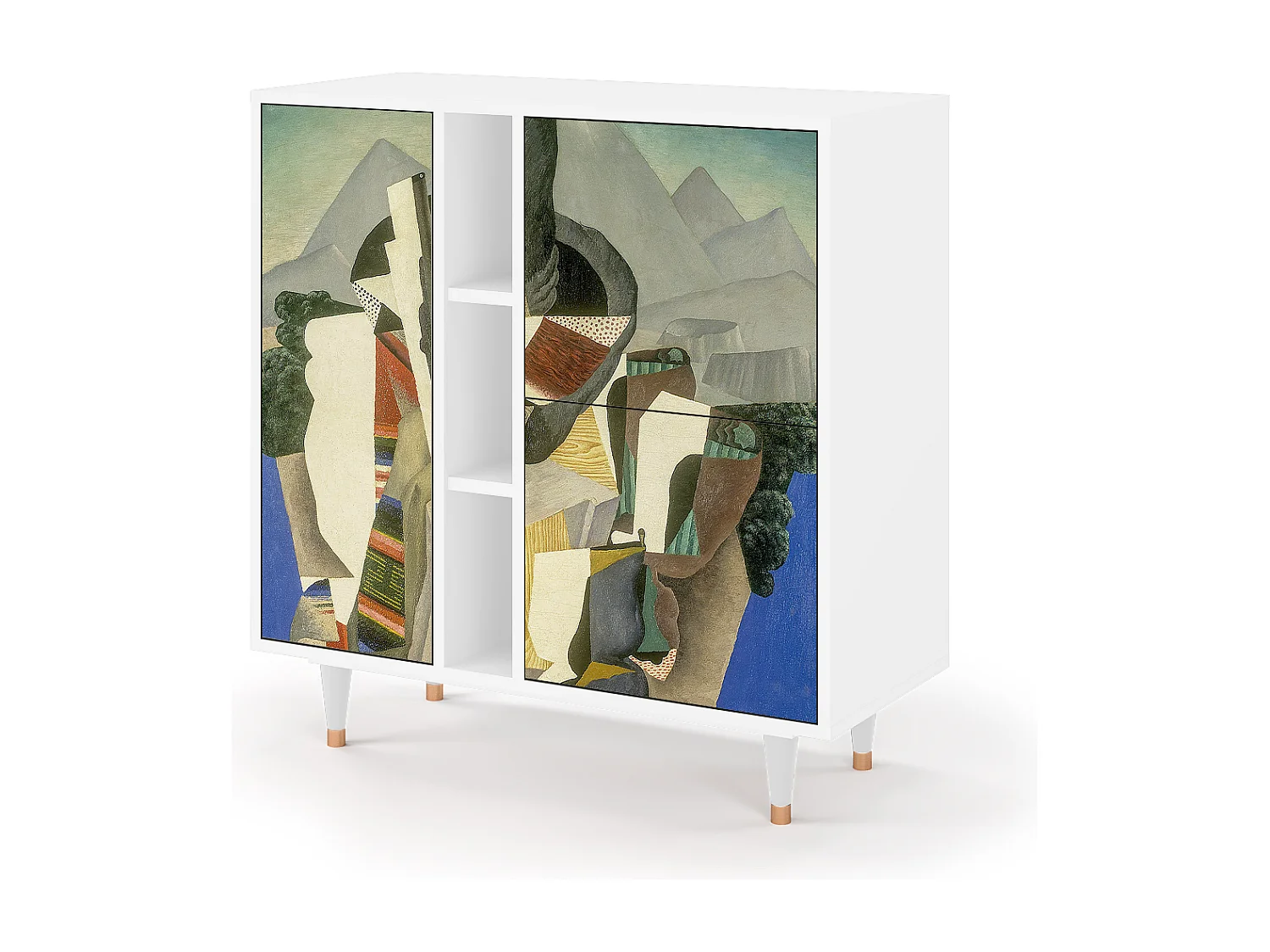Buffet - 94х96х41 cm - BS5 - The Cubist Paintings , Blanc