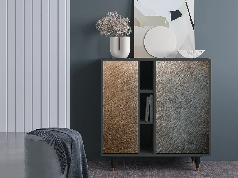 Sideboard - 94х96х41 cm - BS5 - Peanut Hair, Anthrazit