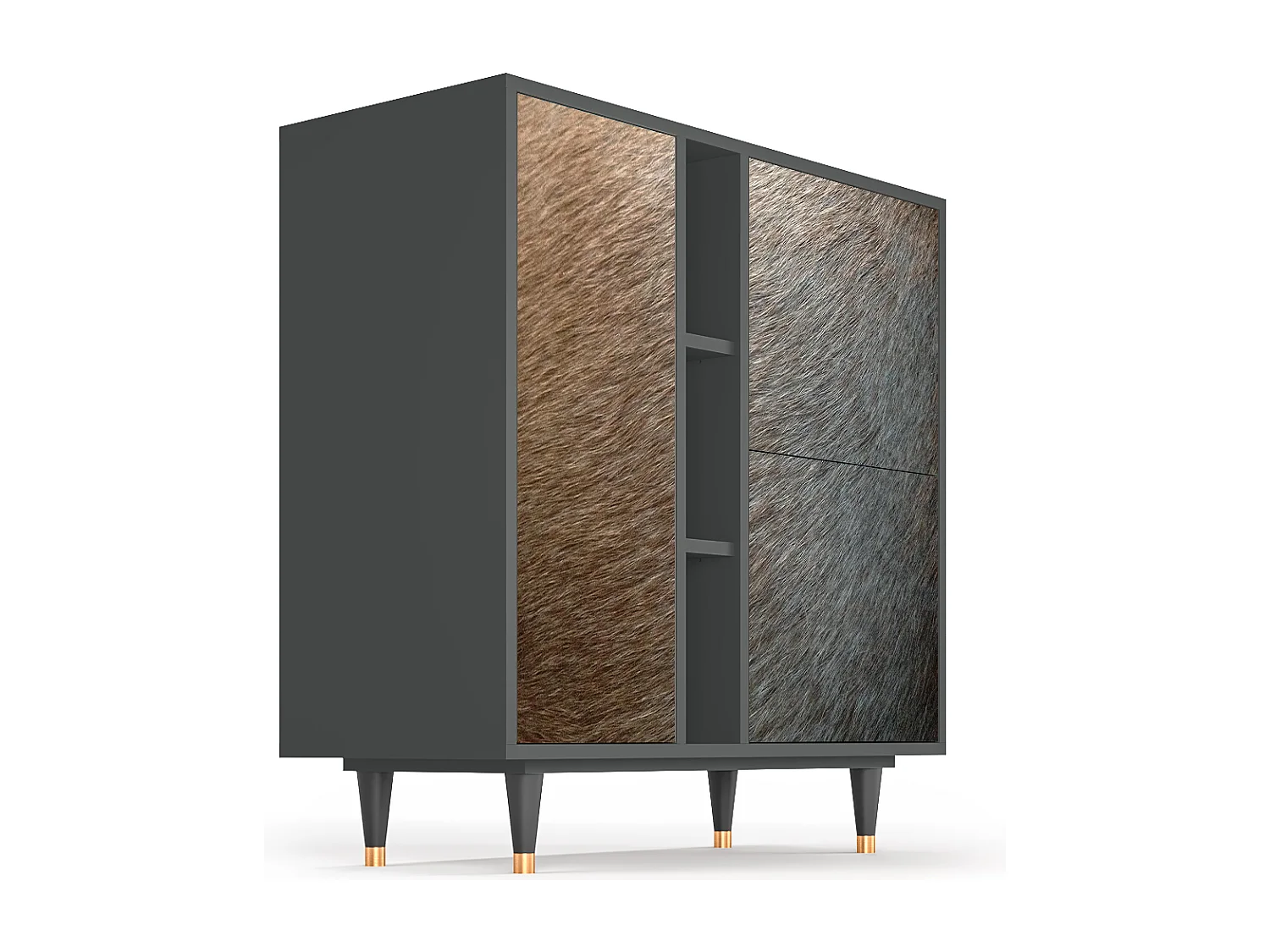 Buffet - 94х96х41 cm - BS5 - Peanut Hair, Anthracite