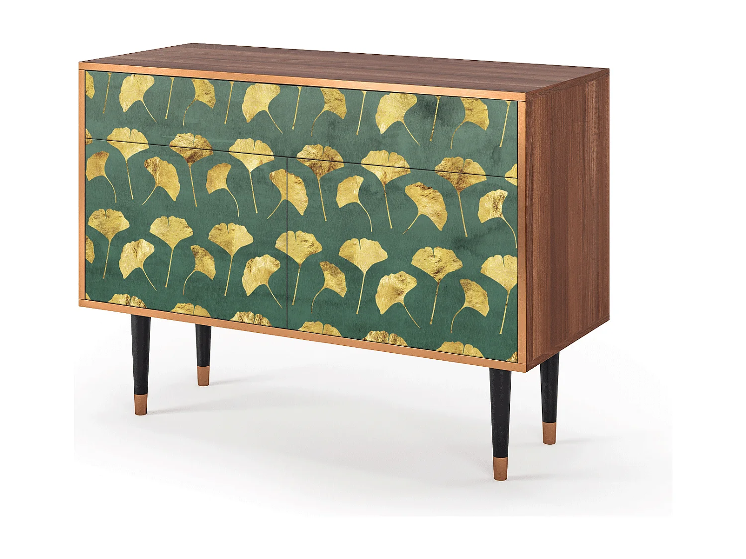 Buffet - 115x85x48 cm - BS4 - Gingko leaves, Noyer