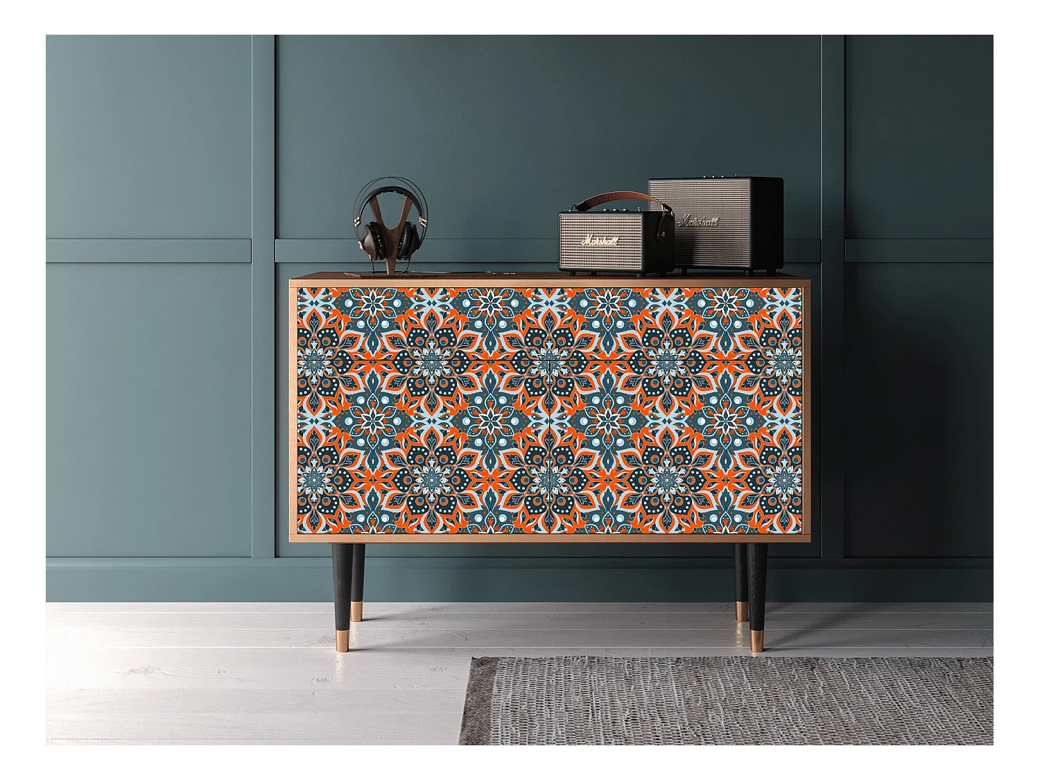 Buffet - 115x85x48 cm - BS4 - Fire Beetle, Noyer