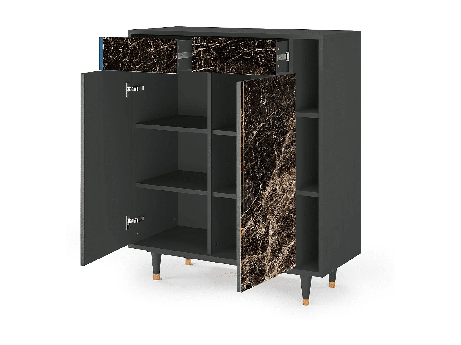 Credenza - 96х110х41 cm - BS6 - Night Abyss, Antracite