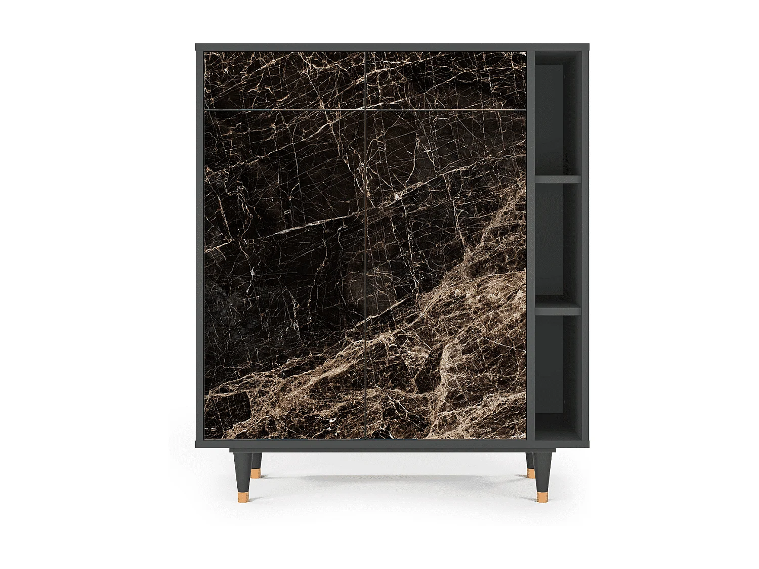 Aparador - 96х110х41 cm - BS6 - Night Abyss, Antracita