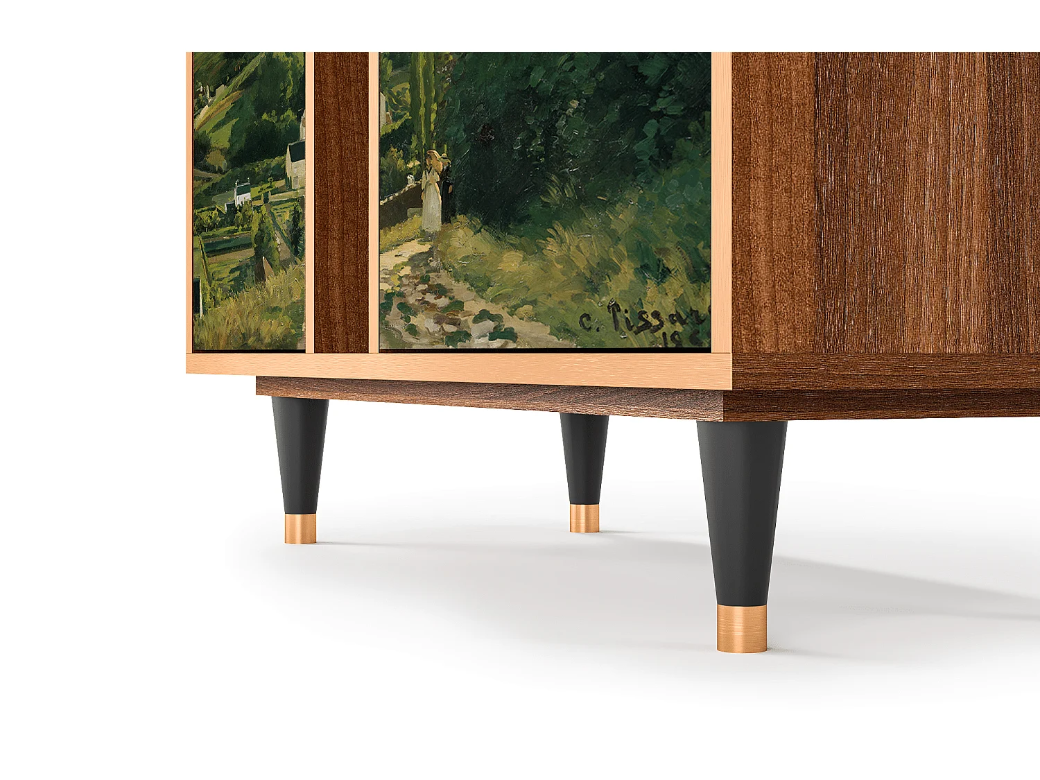 Kredens - 94х96х41 cm - BS5 - Jalais Hill by Pissarro, Orzech