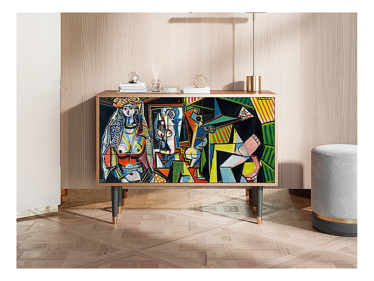 Buffet - 115х84х41 cm - S3 - Women of Algiers, Noyer