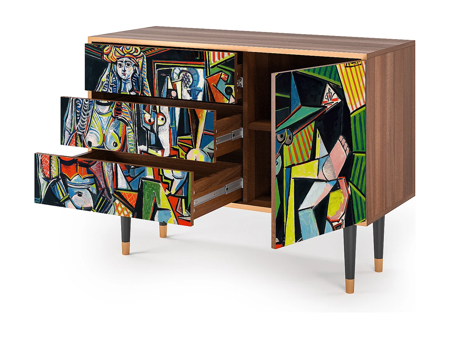 Credenza - 115х84х41 cm - S3 - Women of Algiers, Noce