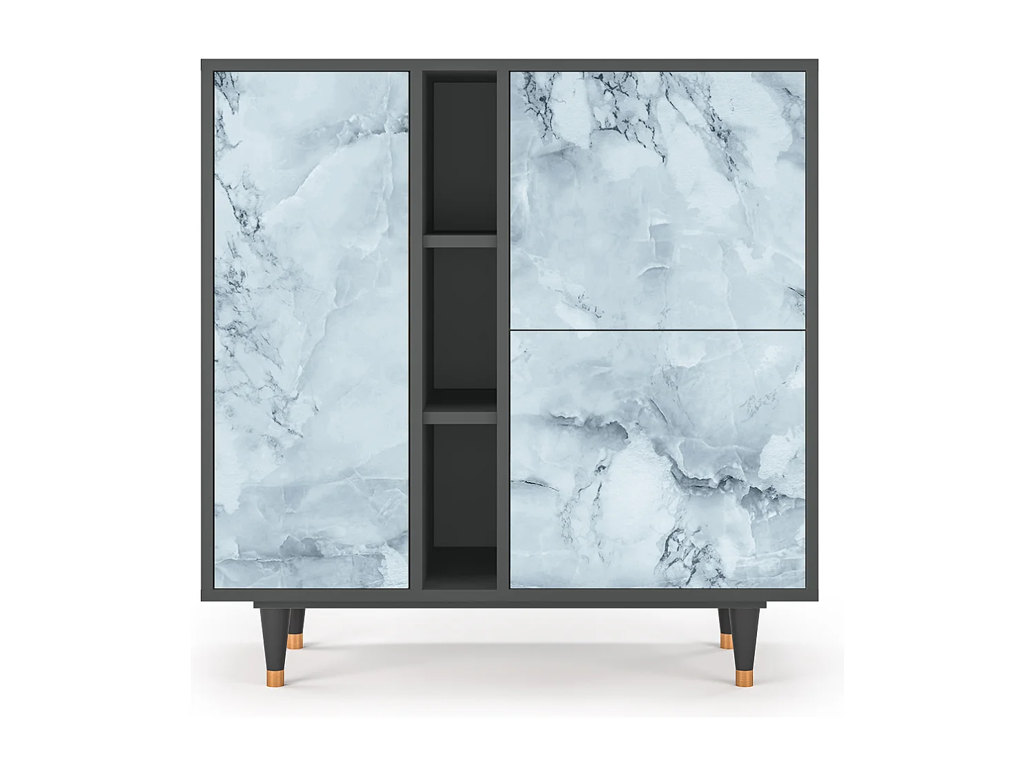 Kredens - 94х96х41 cm - BS5 - Glacial Colour, Antracyt