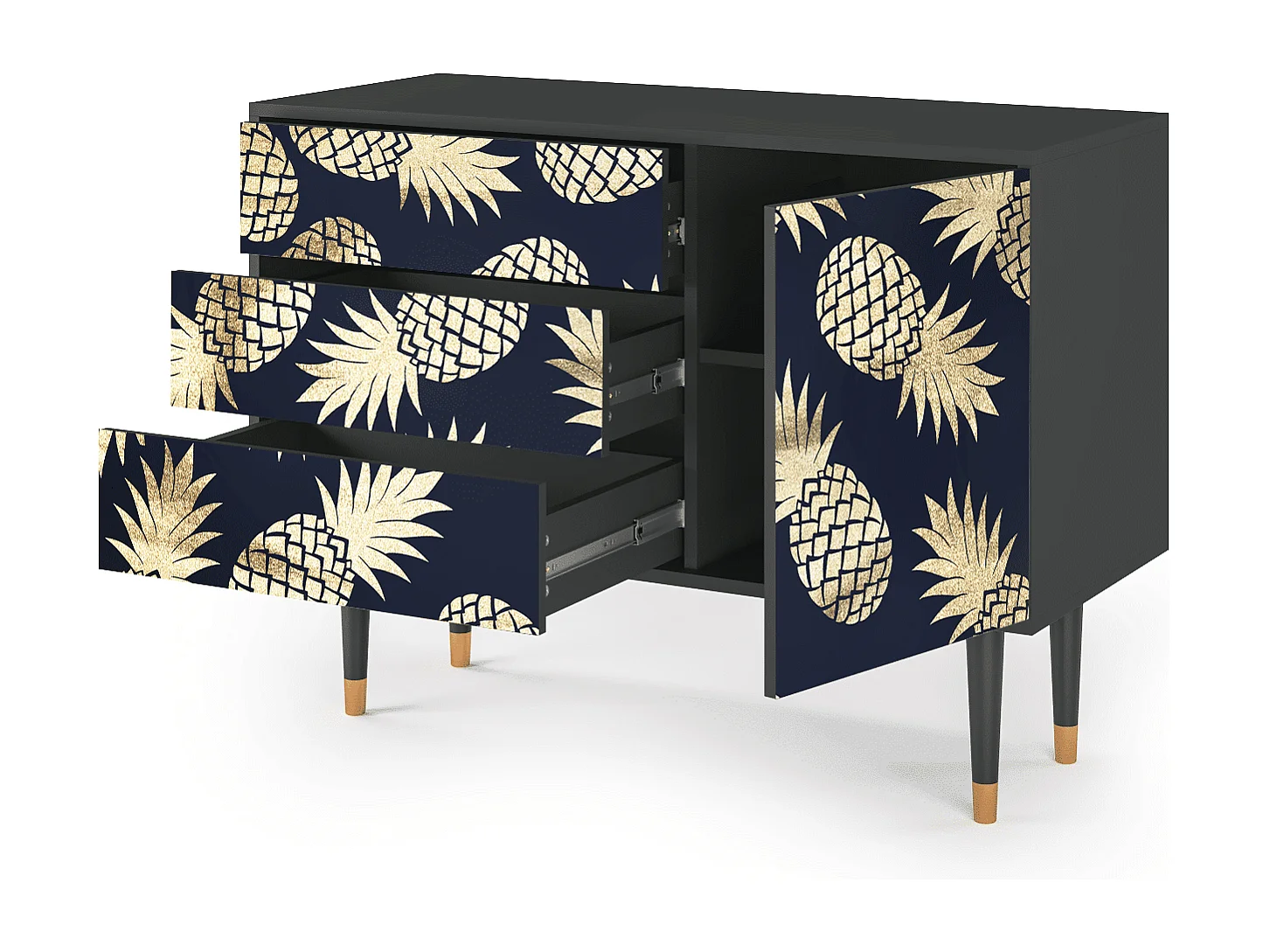 Buffet - 115х84х41 cm - S3 - Sunny Pineaple, Anthracite