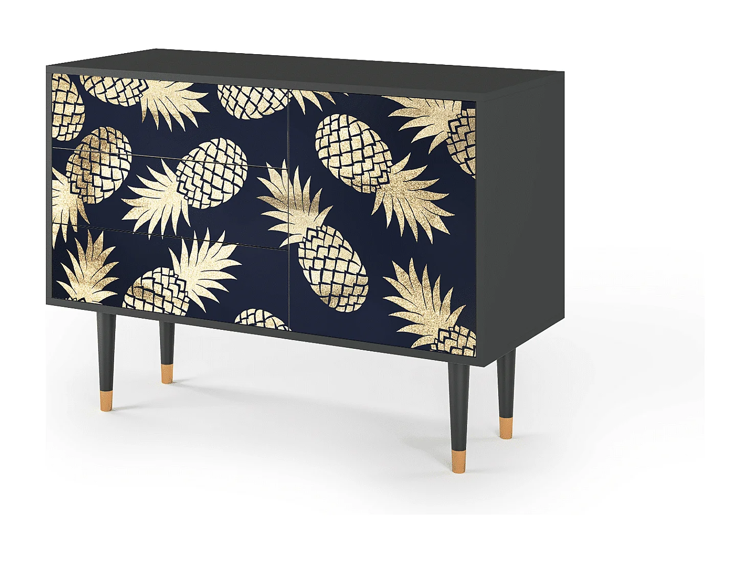 Credenza - 115х84х41 cm - S3 - Sunny Pineaple, Antracite