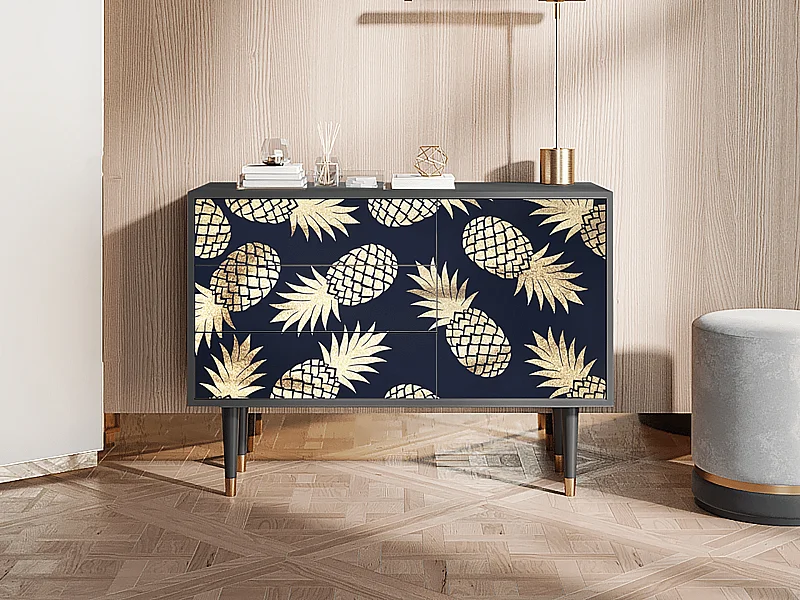 Credenza - 115х84х41 cm - S3 - Sunny Pineaple, Antracite