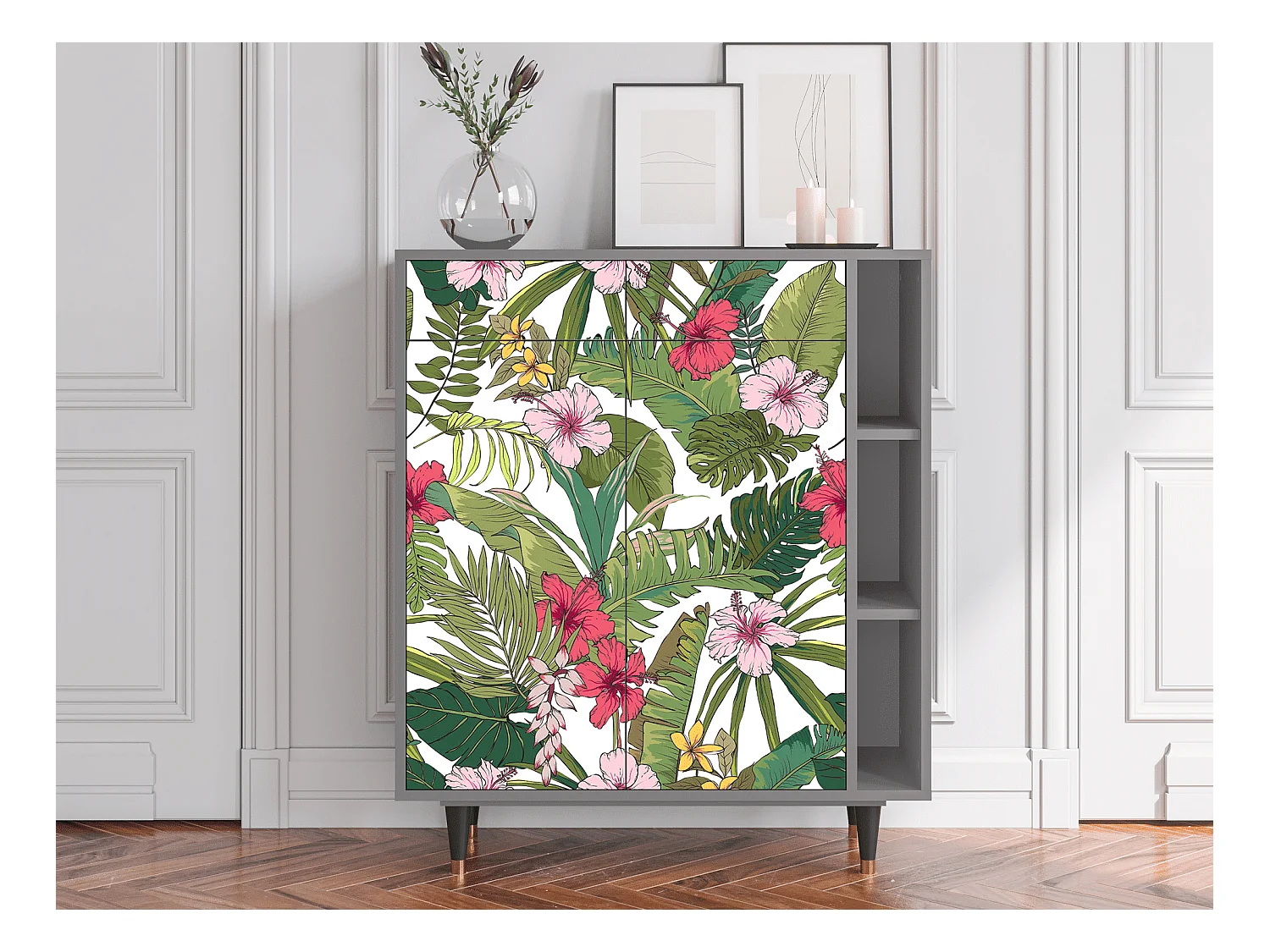 Buffet - 96х110х41 cm - BS6 - Verdant Tropics, Gris