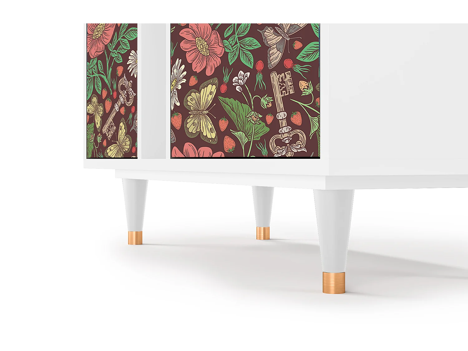 Buffet - 94х96х41 cm - BS5 - Alice in Wonderland, Blanc