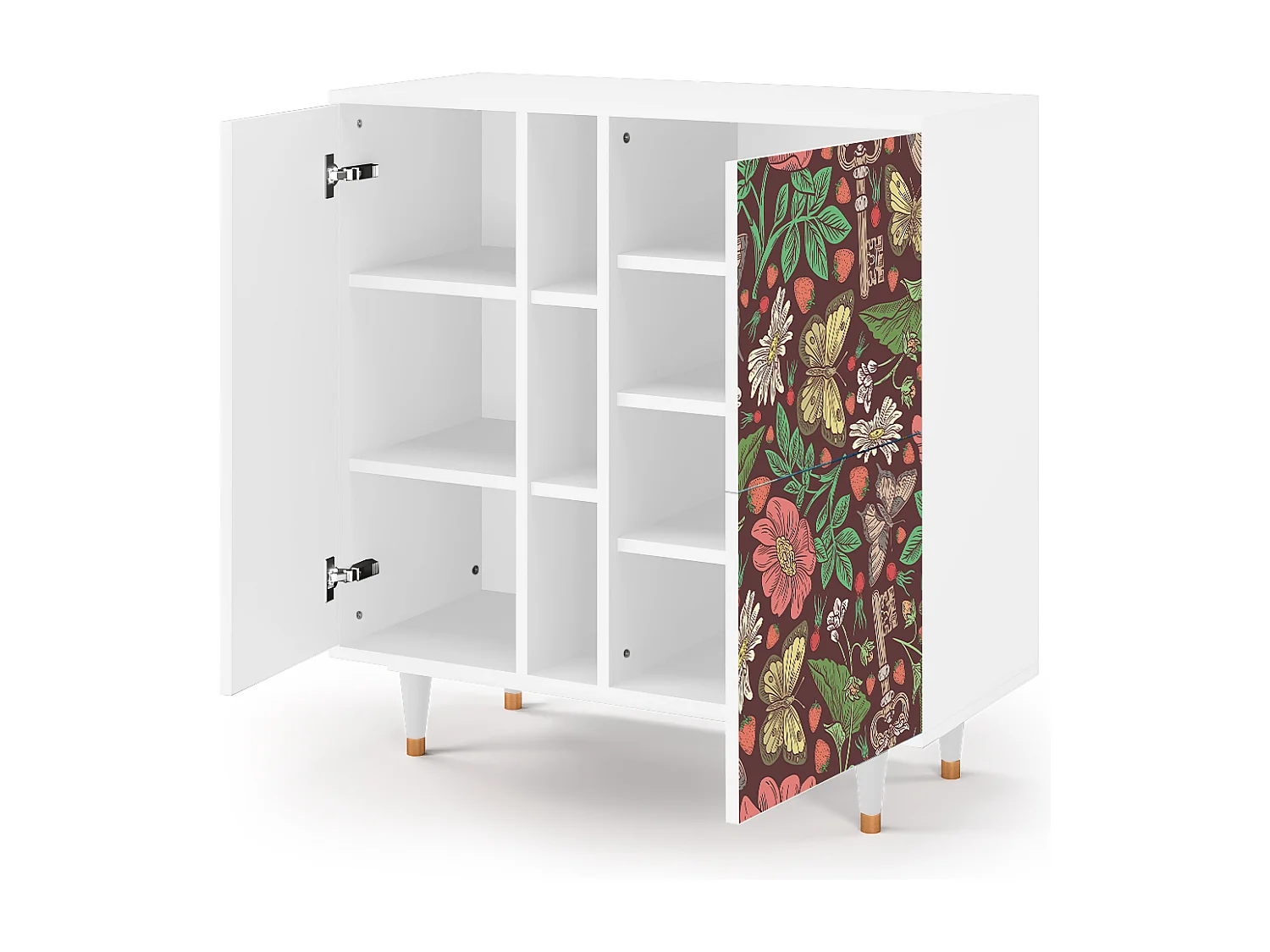 Buffet - 94х96х41 cm - BS5 - Alice in Wonderland, Blanc