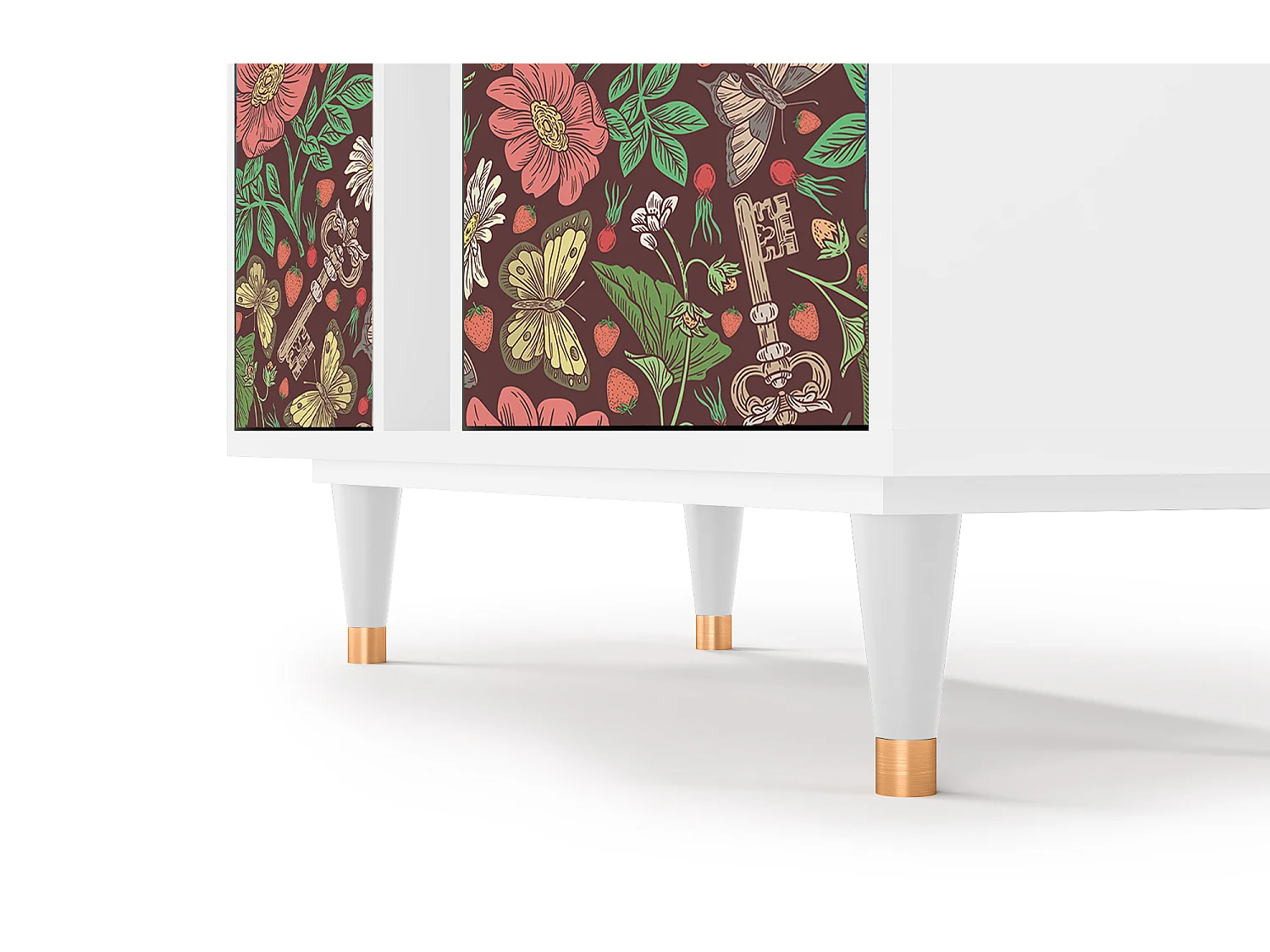 Buffet - 94х96х41 cm - BS5 - Alice in Wonderland, Blanc