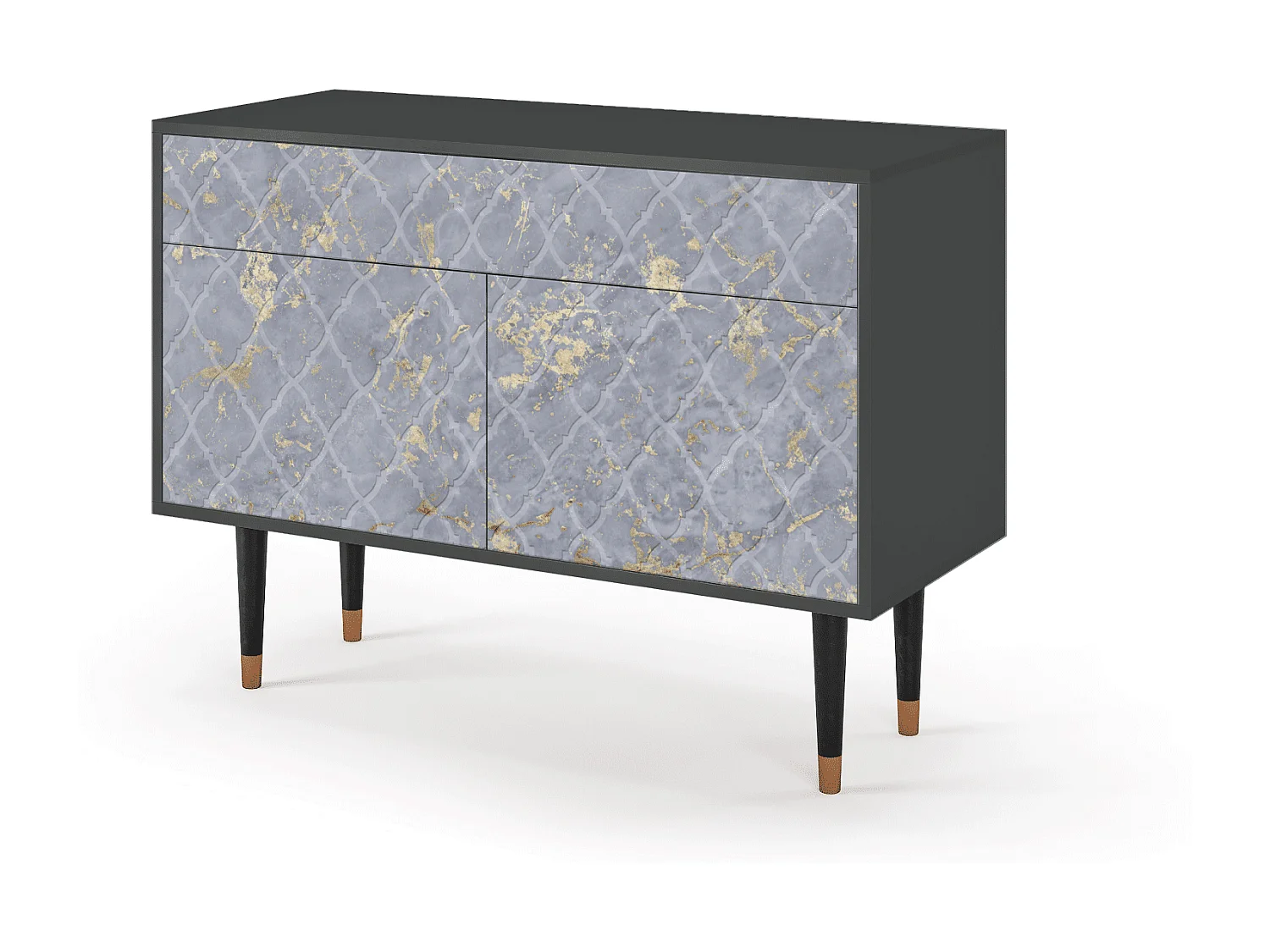 Dressoir - 115x85x48 cm - BS4 - Golden Smoke, Antraciet