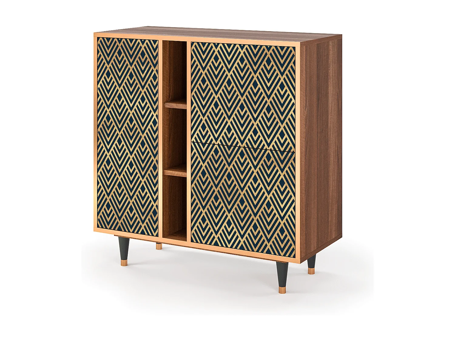 Buffet - 94х96х41 cm - BS5 - Egypt Triangles, Noyer