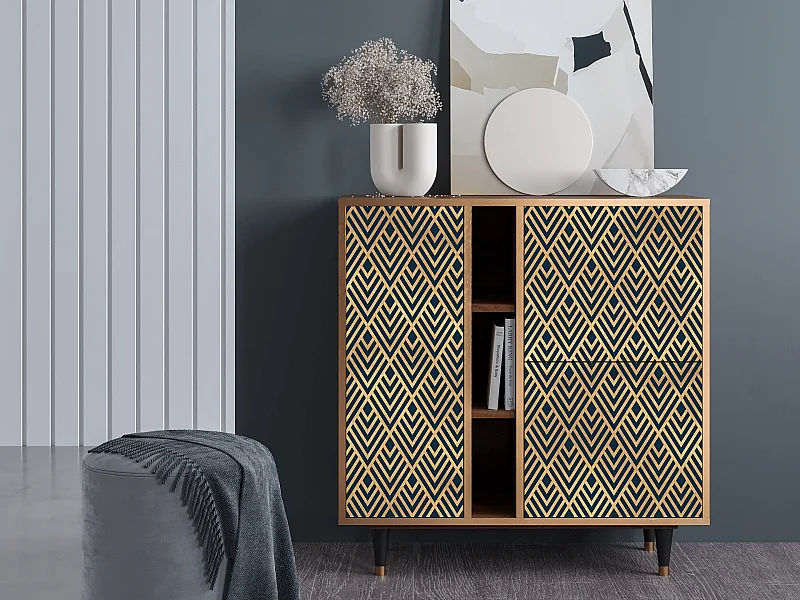 Aparador - 94х96х41 cm - BS5 - Egypt Triangles, Nogal