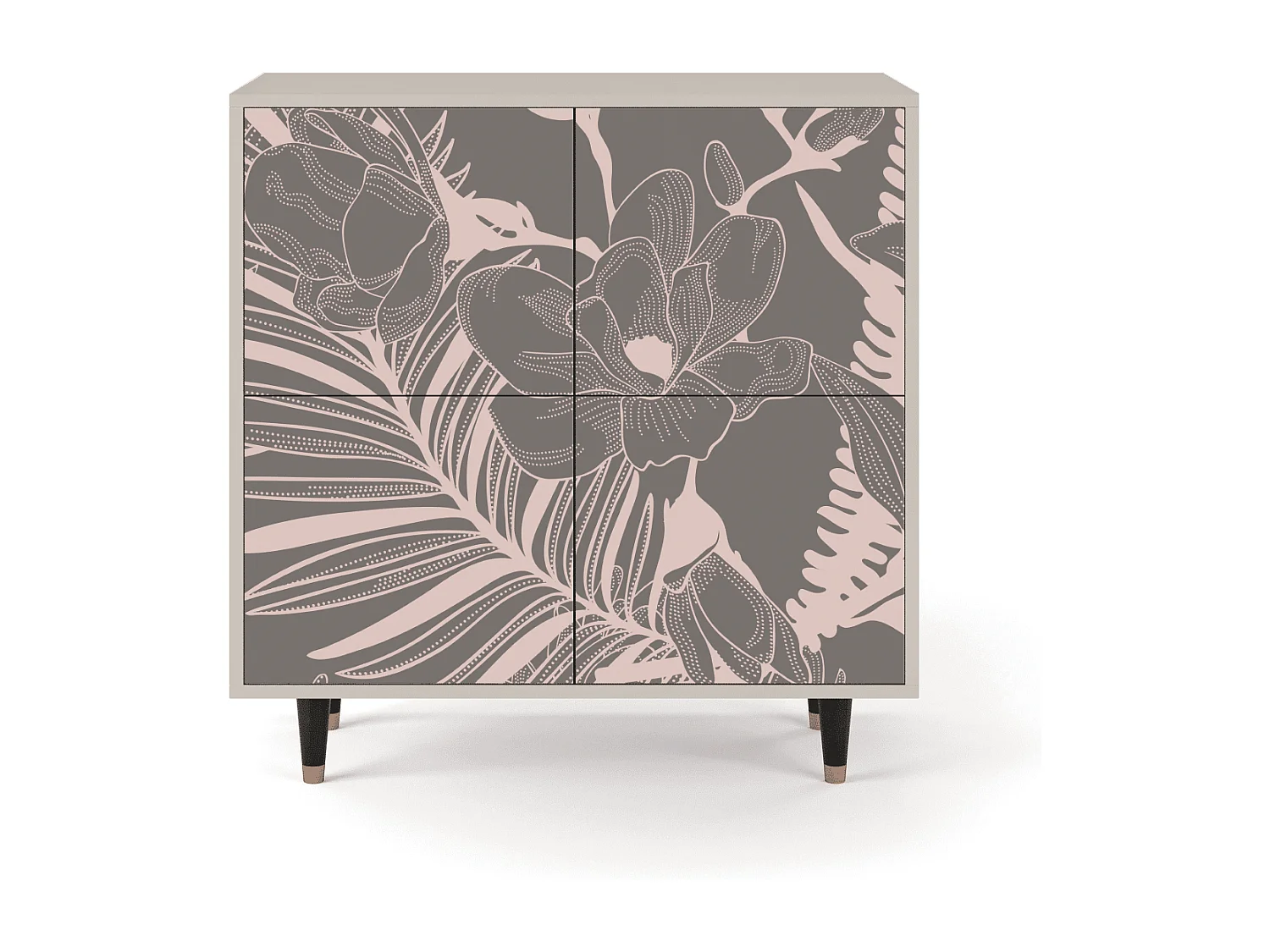 Buffet - 94x96x48 cm - BS3 - Issabelline Flower, Sable