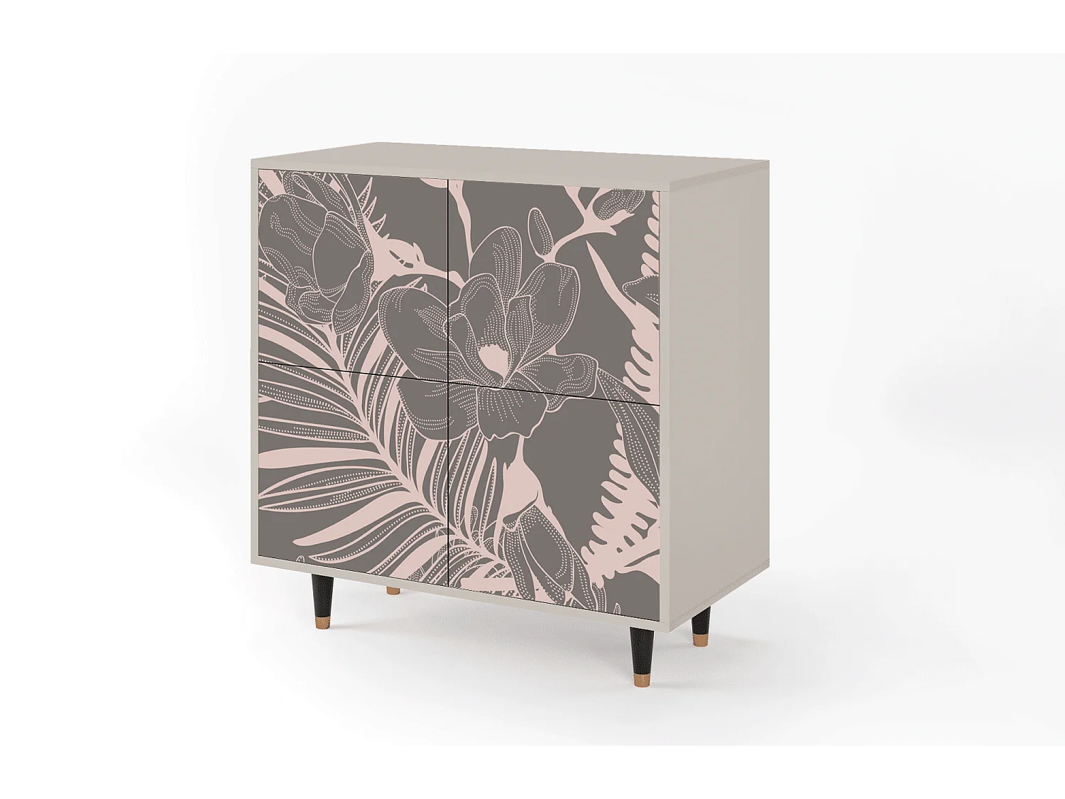 Buffet - 94x96x48 cm - BS3 - Issabelline Flower, Sable