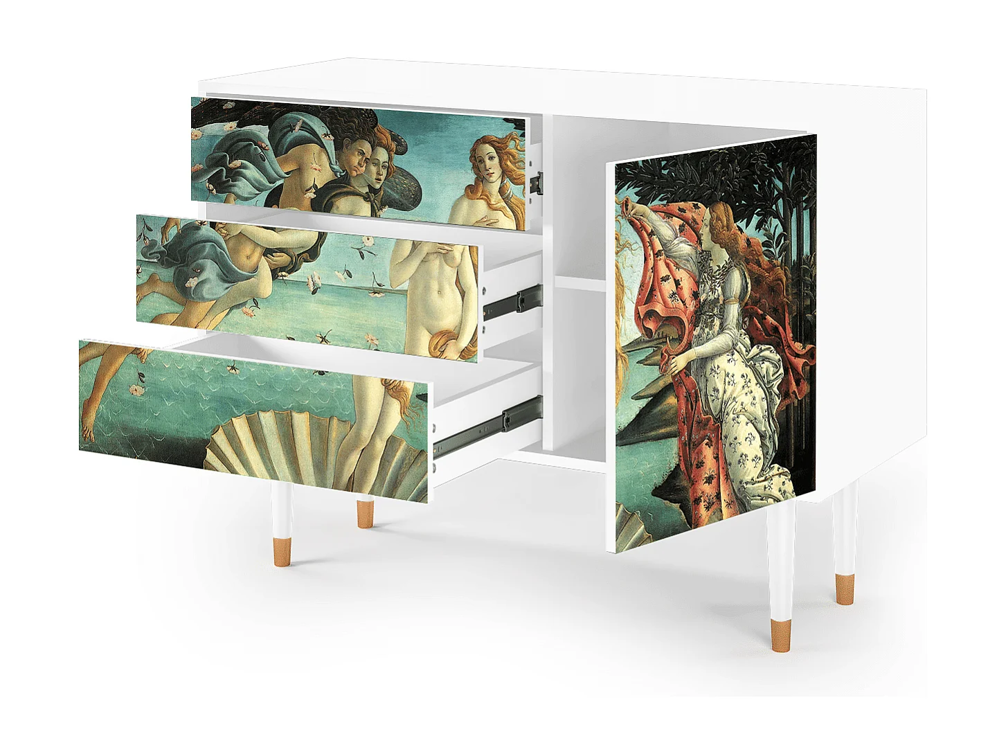 Buffet - 115х84х41 cm - S3 - The Birth of Venus, Blanc