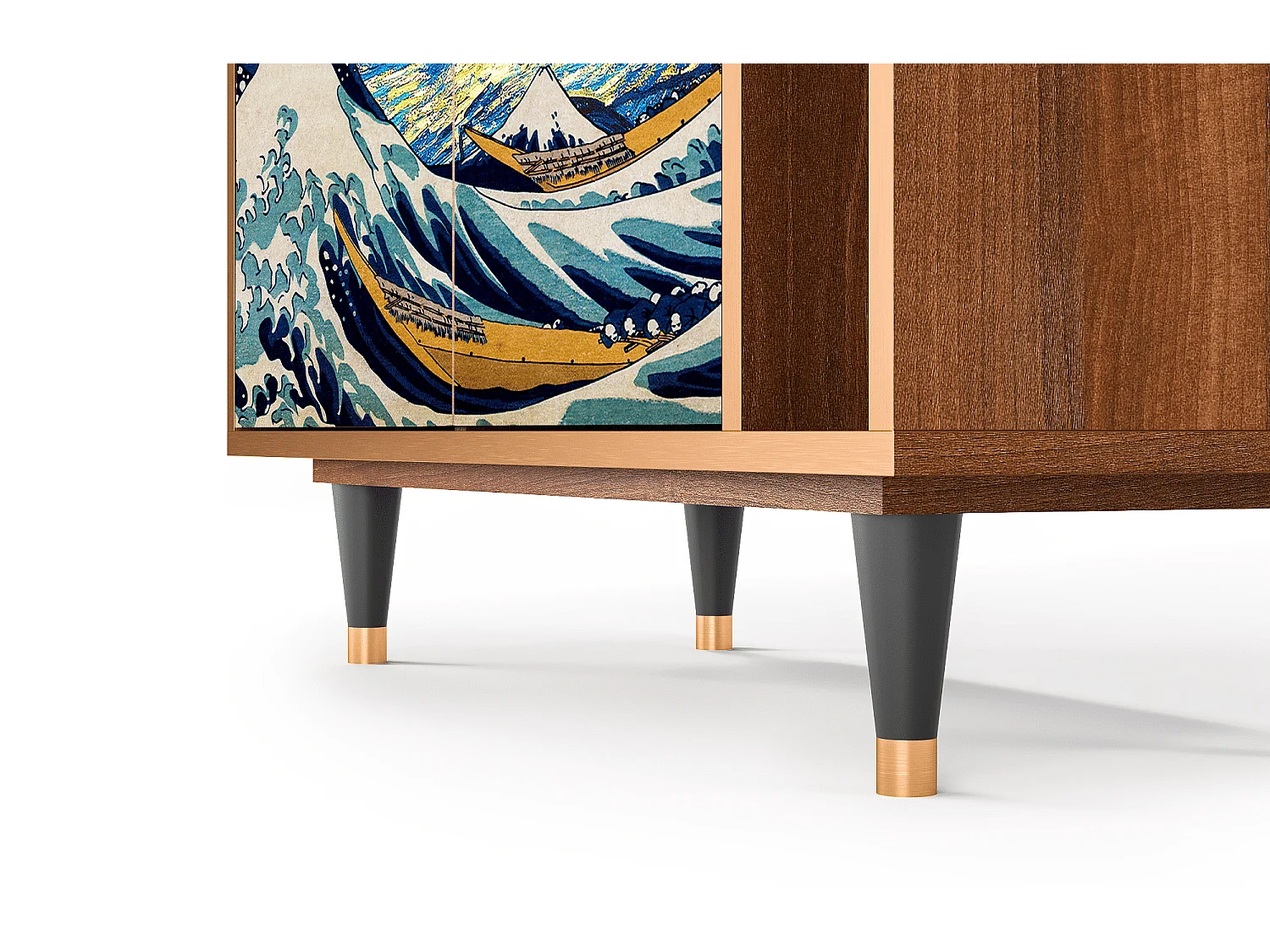 Dressoir - 96х110х41 cm - BS6 - Great Wave, Walnoot