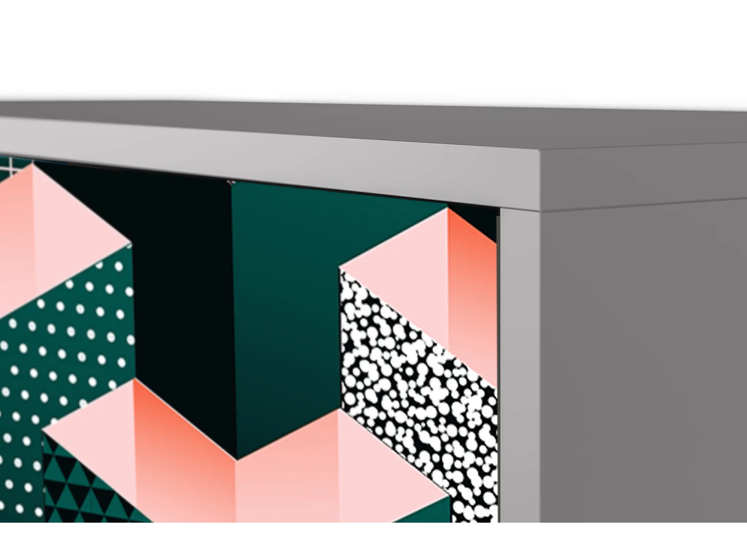 Buffet - 115х84х41 cm - S3 - Geometric Madness, Gris