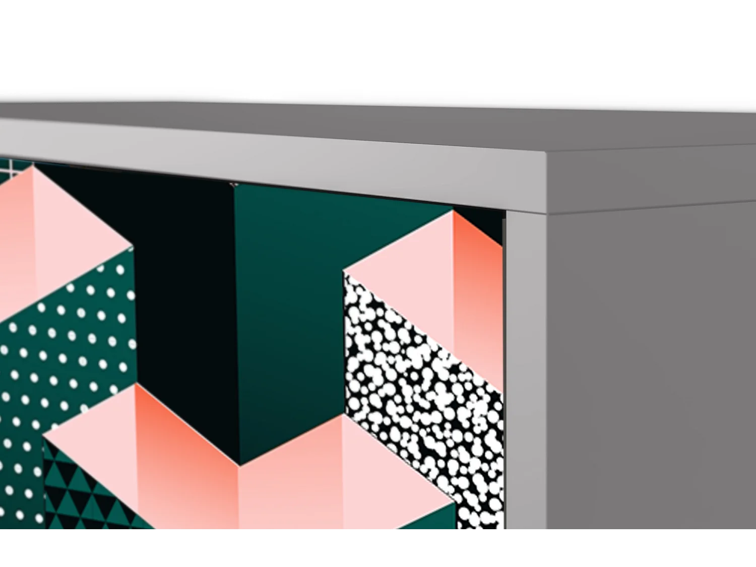 Credenza - 115х84х41 cm - S3 - Geometric Madness, Grigio