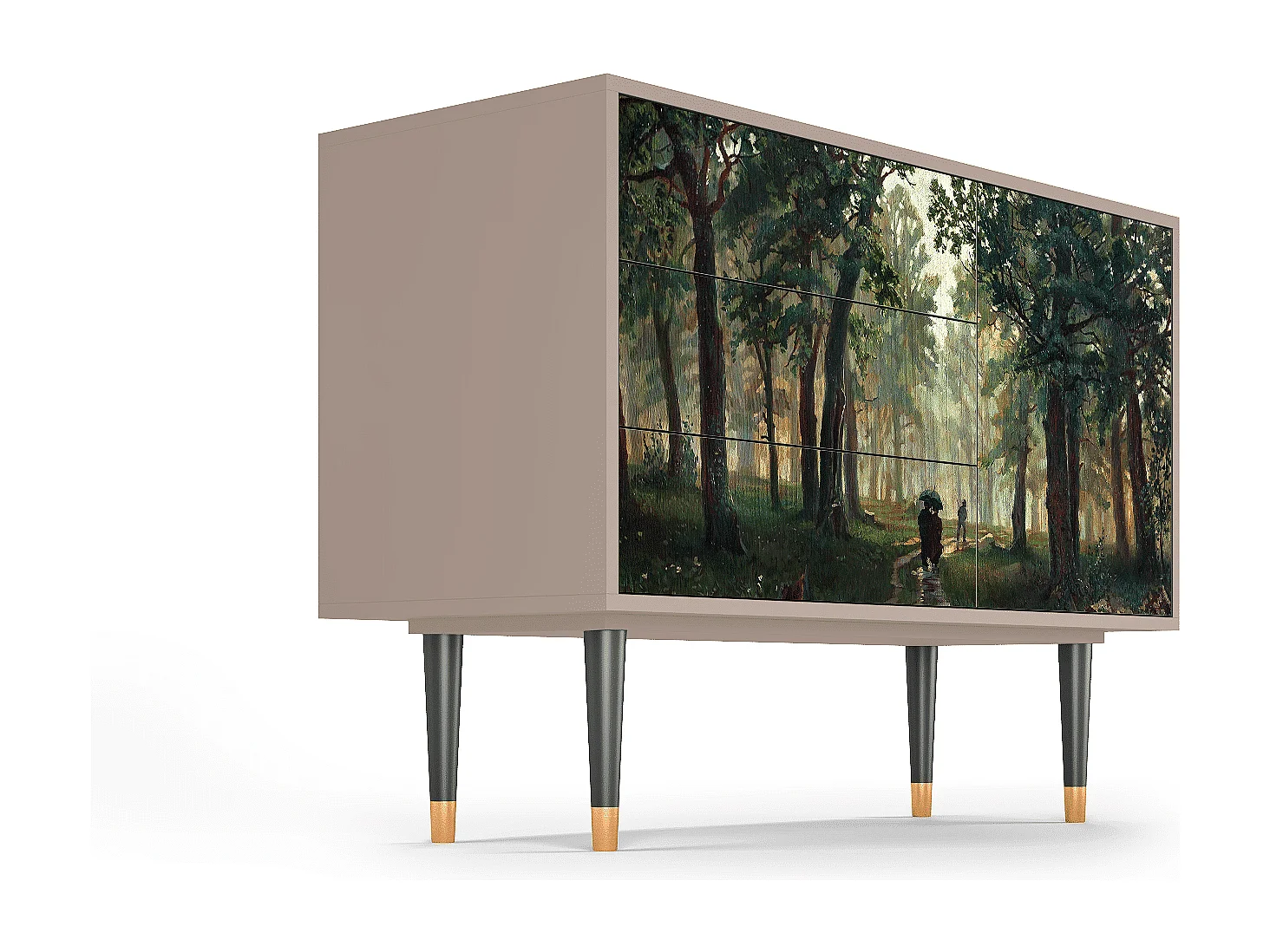 Credenza - 115х84х41 cm - S3 -  Rain in the Oak Forest, Latte
