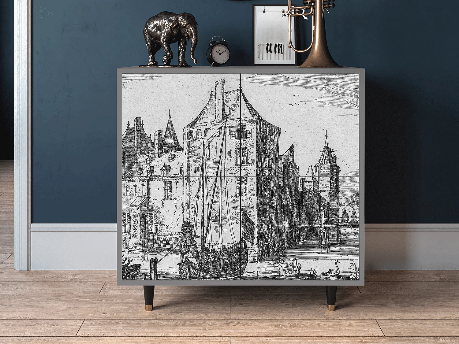 Buffet - 94x96x48 cm - BS3 - Castle by Breugel, Gris