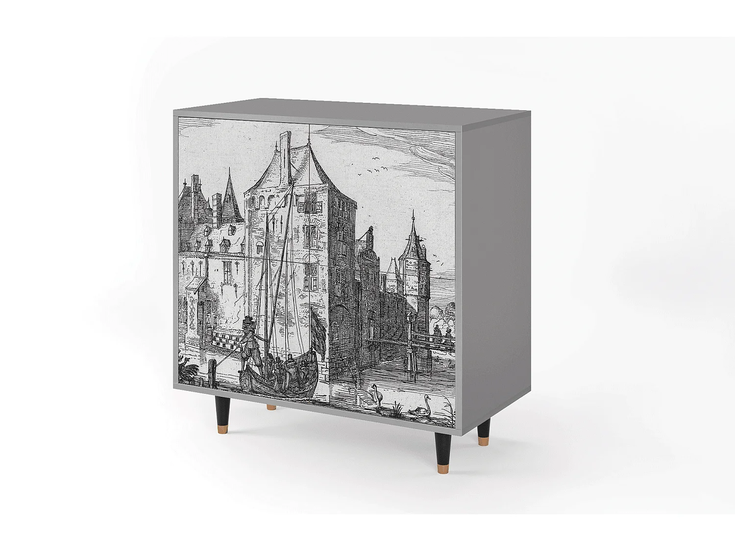 Buffet - 94x96x48 cm - BS3 - Castle by Breugel, Gris