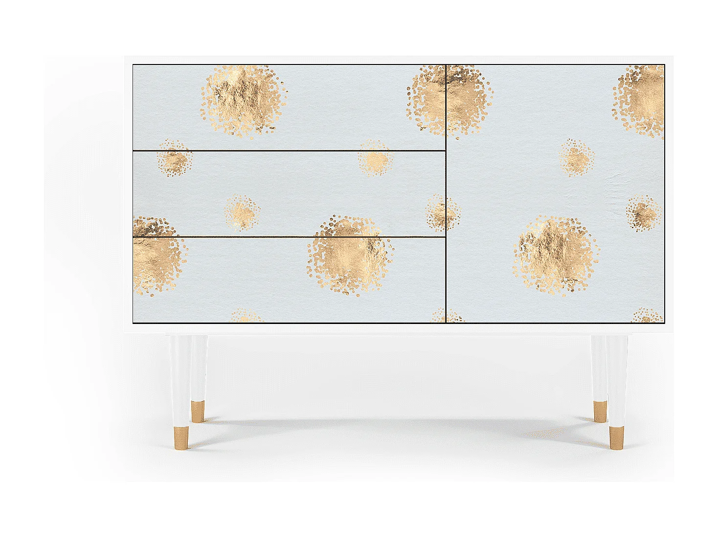 Credenza - 115х84х41 cm - S3 - Sky Latte, Bianco