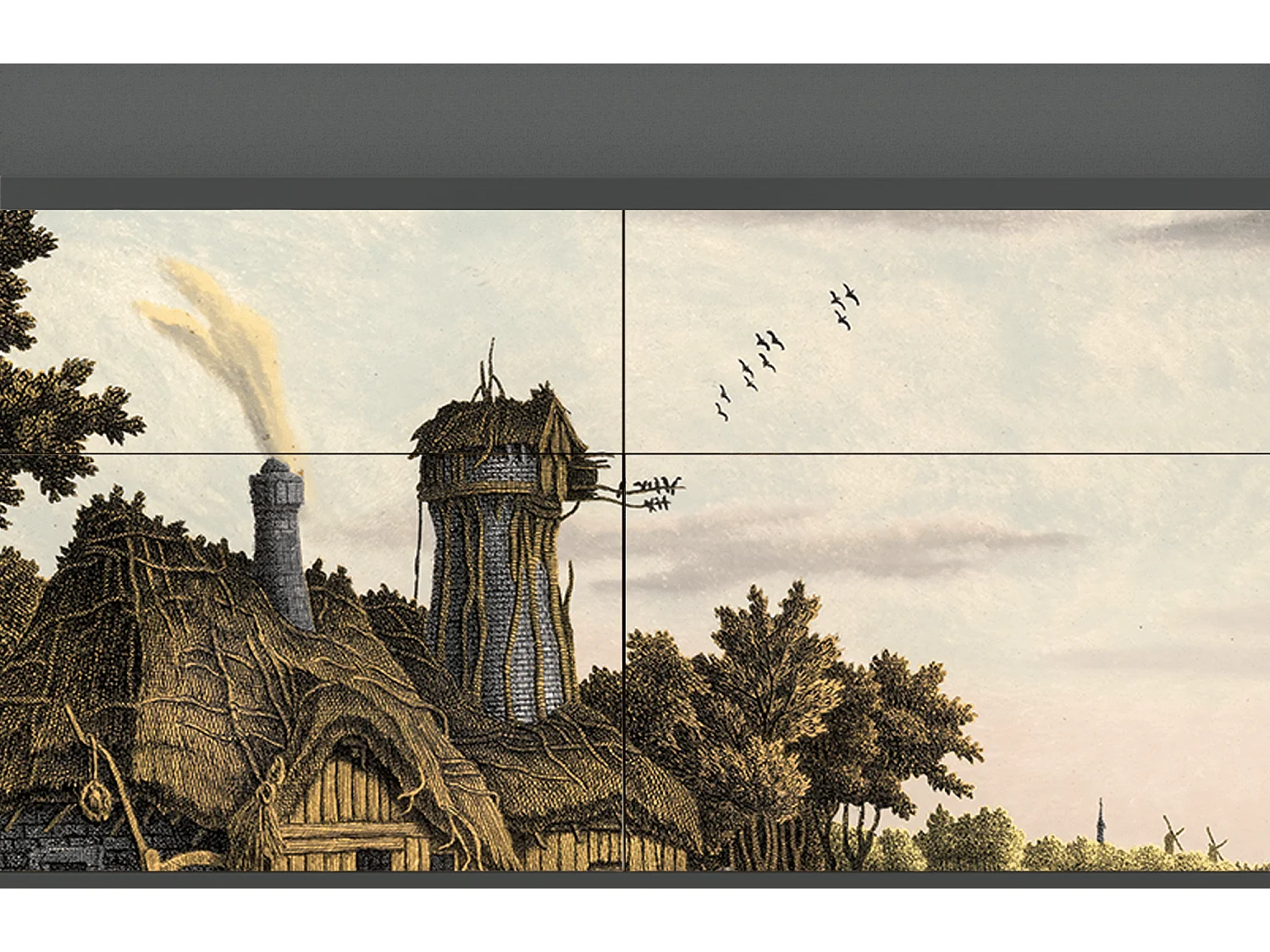 Buffet - 115x85x48 cm - BS4 - Mill along a River, Anthracite