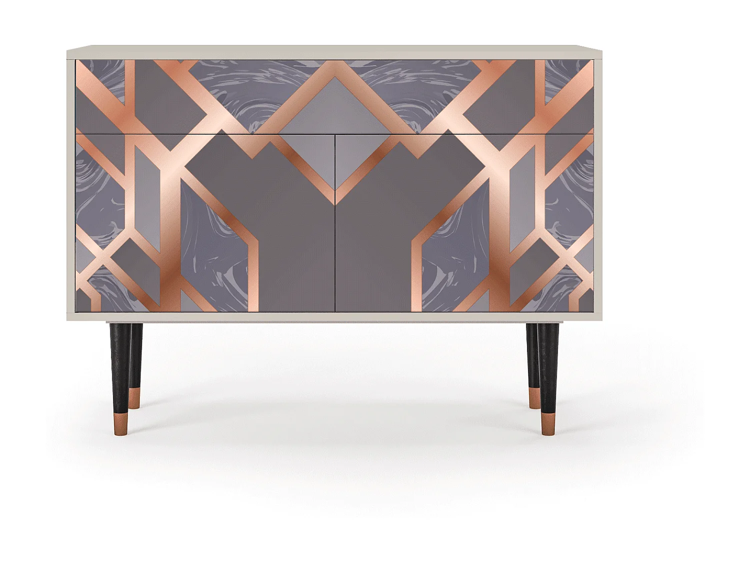 Kredens - 115x85x48 cm - BS4 - Taupe Anatomy, Piaskowy