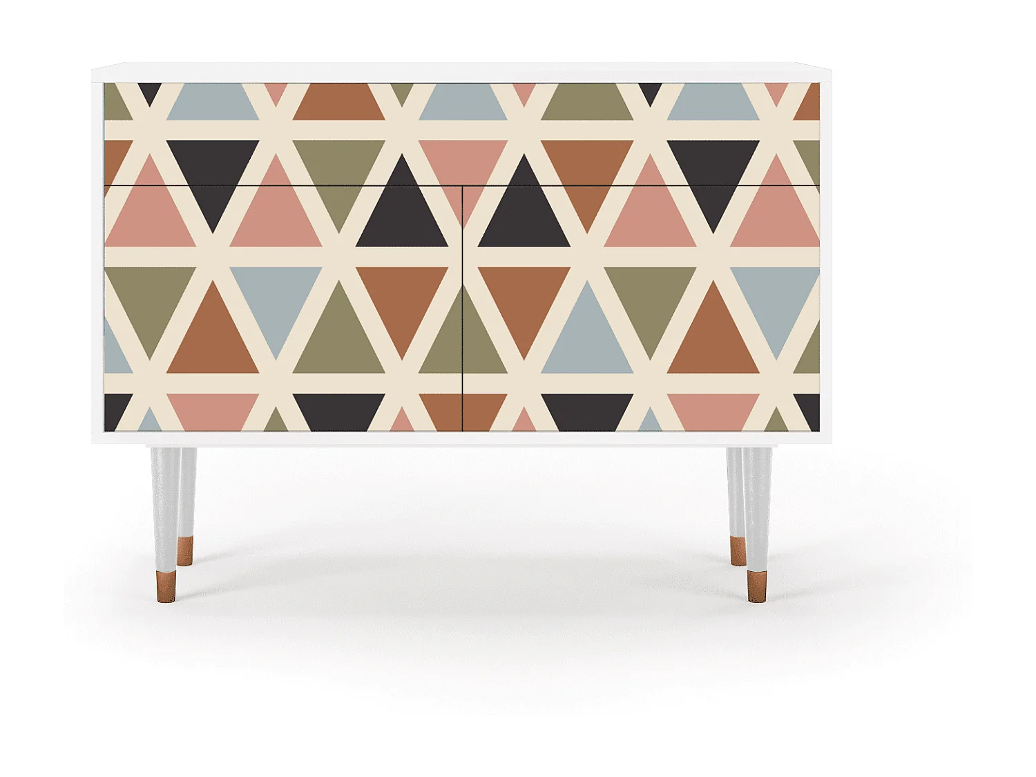 Aparador - 115x85x48 cm - BS4 - Royal Triangles, Branco