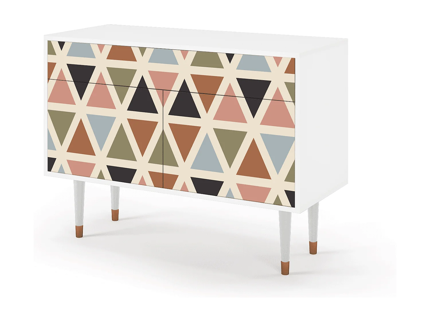 Aparador - 115x85x48 cm - BS4 - Royal Triangles, Branco