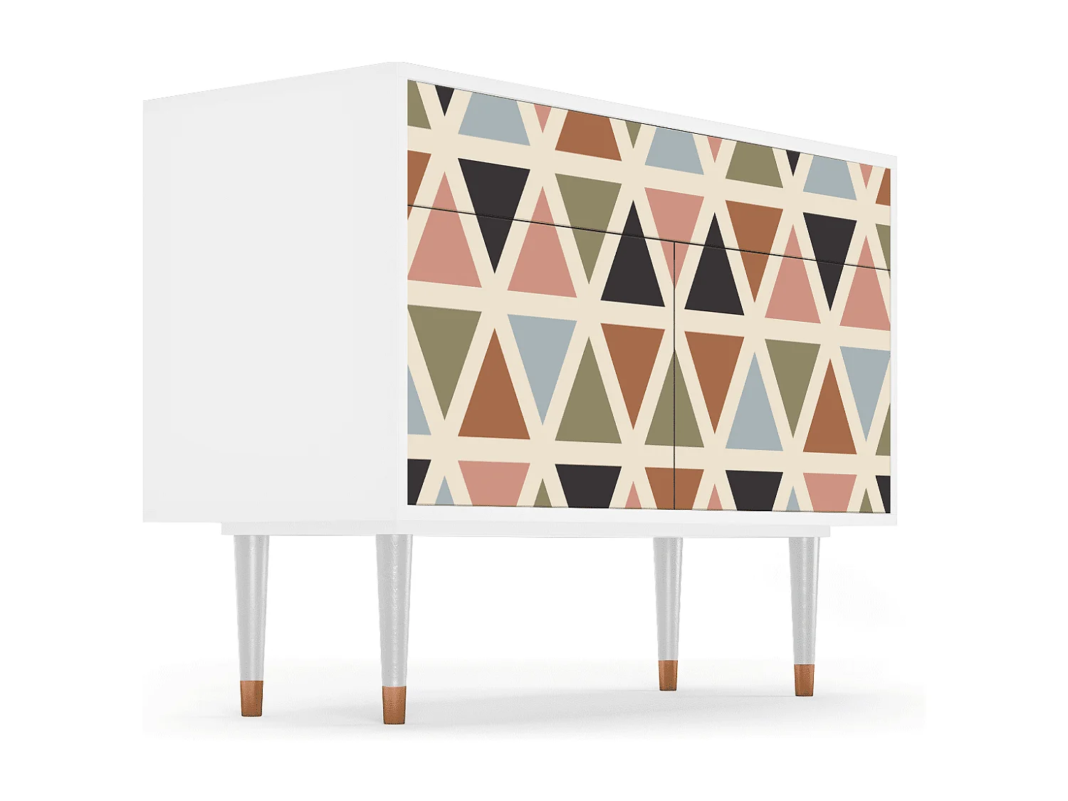 Aparador - 115x85x48 cm - BS4 - Royal Triangles, Branco