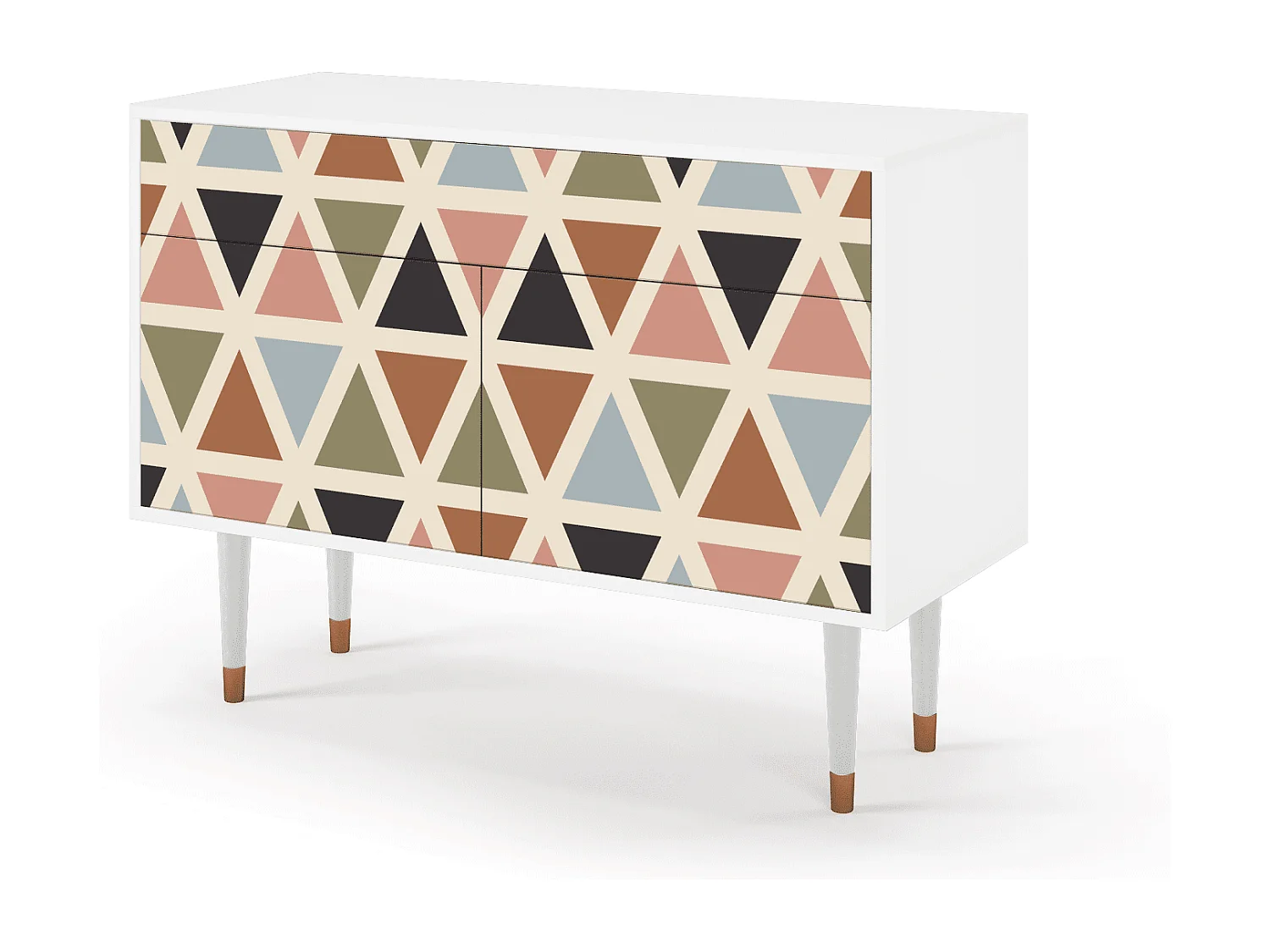 Aparador - 115x85x48 cm - BS4 - Royal Triangles, Branco