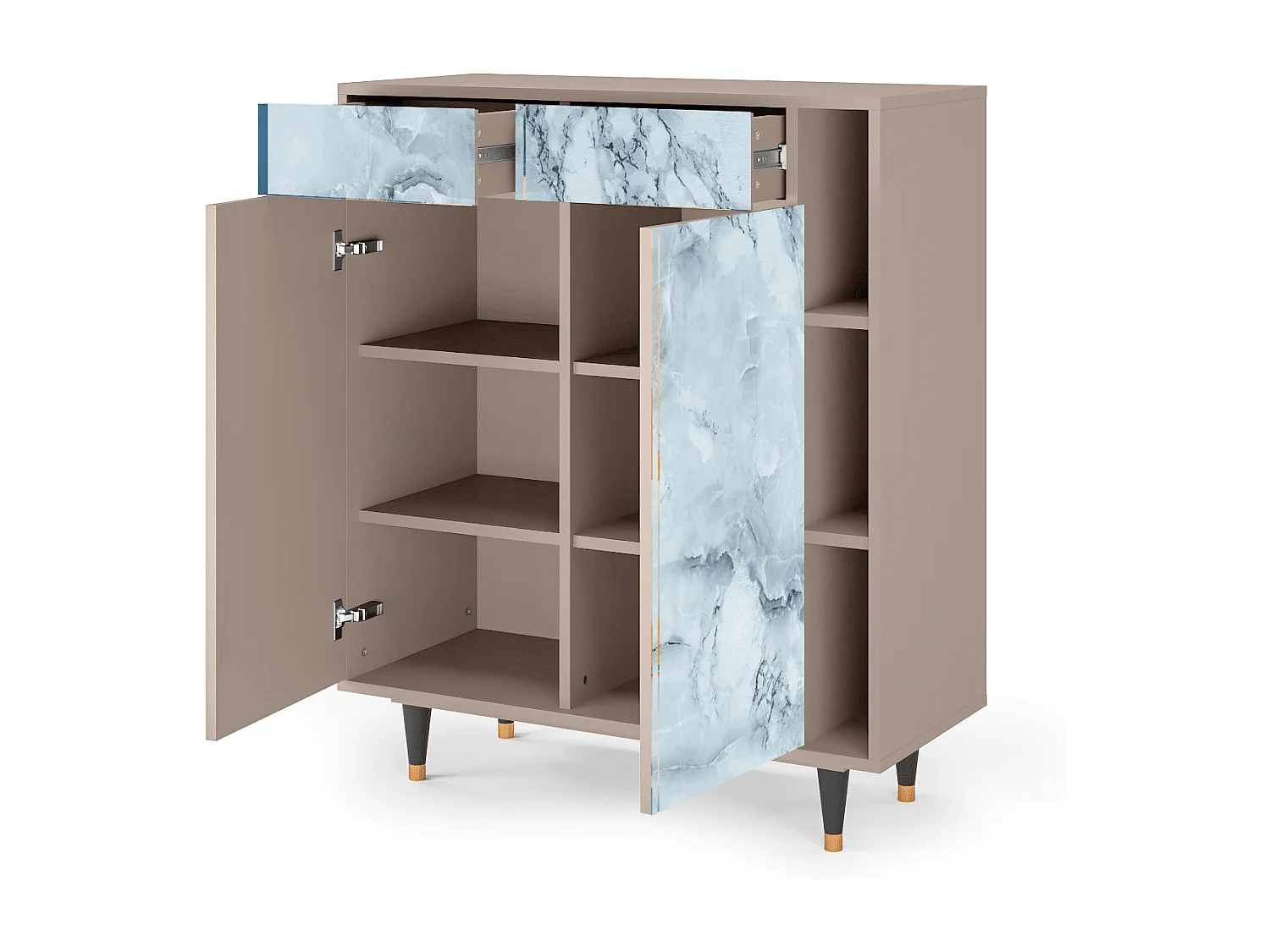 Dressoir - 96х110х41 cm - BS6 - Glacial Colour, Latte