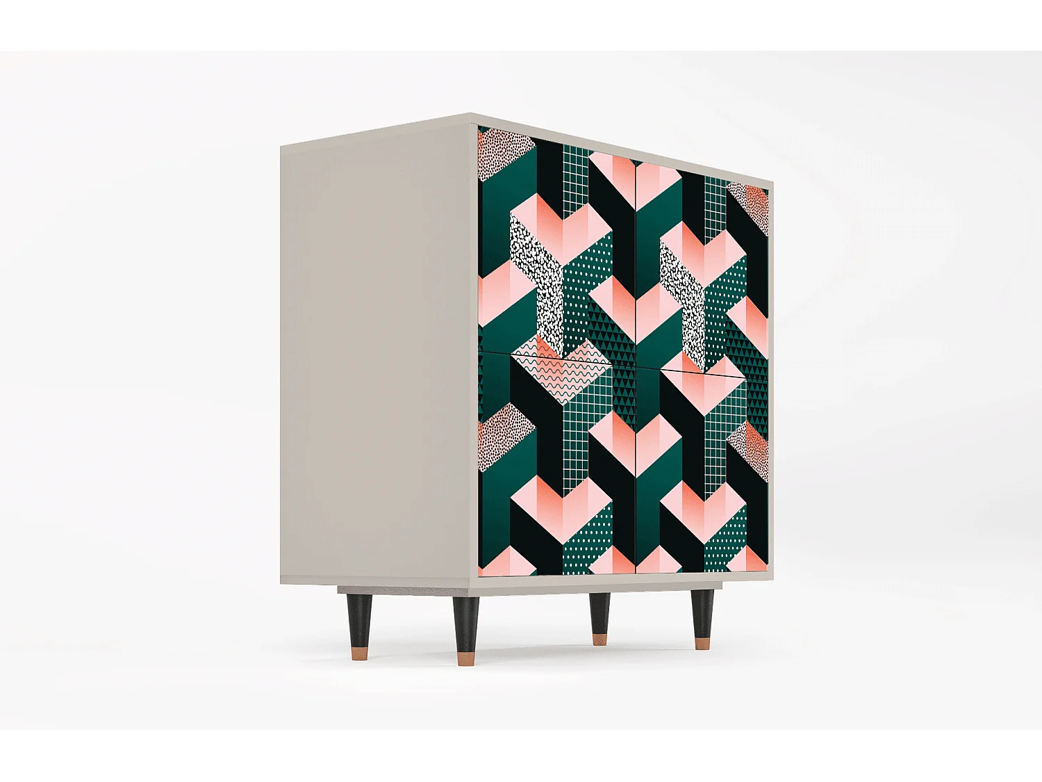 Buffet - 94x96x48 cm - BS3 - Geometric Madness, Sable
