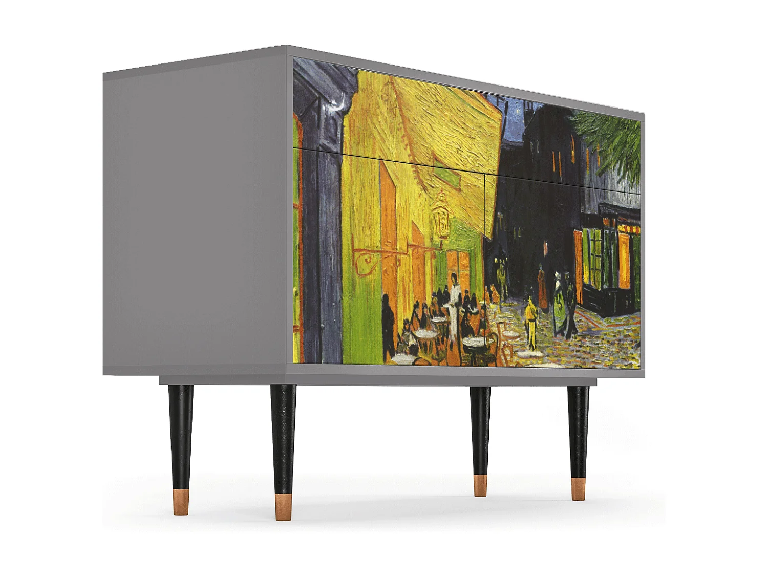 Buffet - 115x85x48 cm - BS4 - Café Terrace at Night, Gris