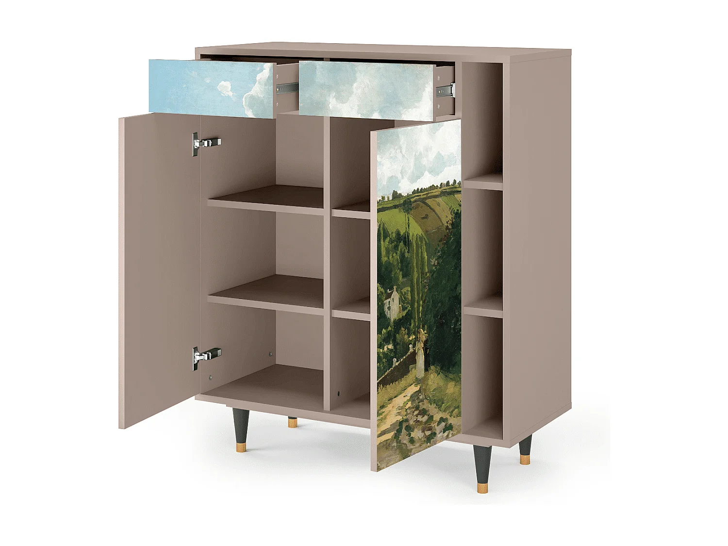 Buffet - 96х110х41 cm - BS6 - Jalais Hill by Pissarro, Latte