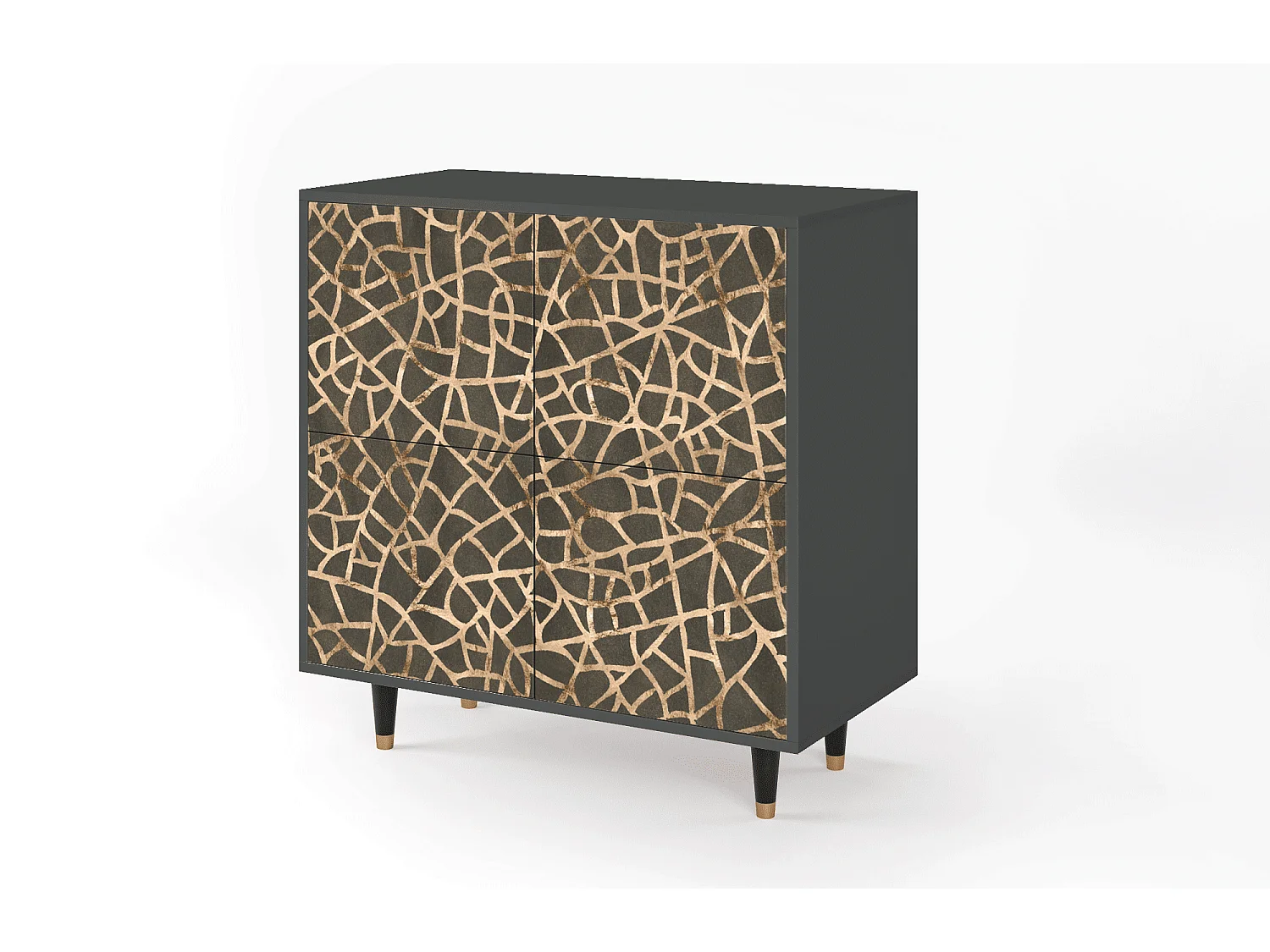 Dressoir - 94x96x48 cm - BS3 - Enlarged Leaf, Antraciet