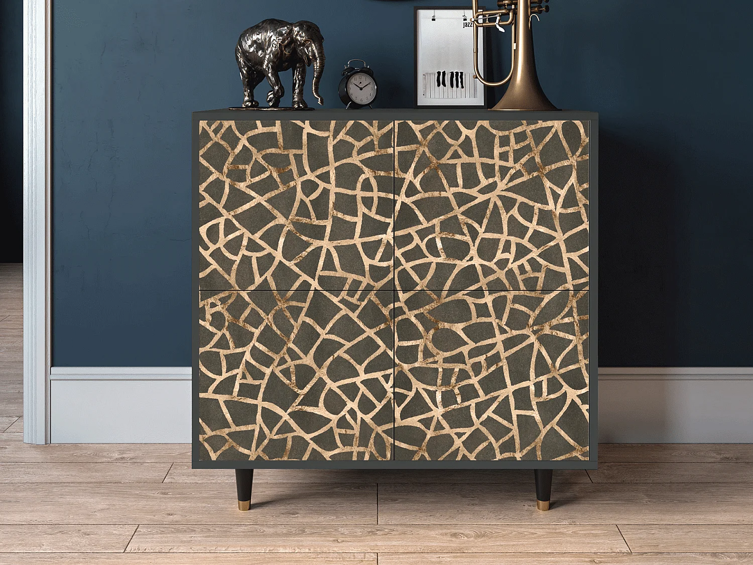 Credenza - 94x96x48 cm - BS3 - Enlarged Leaf, Antracite