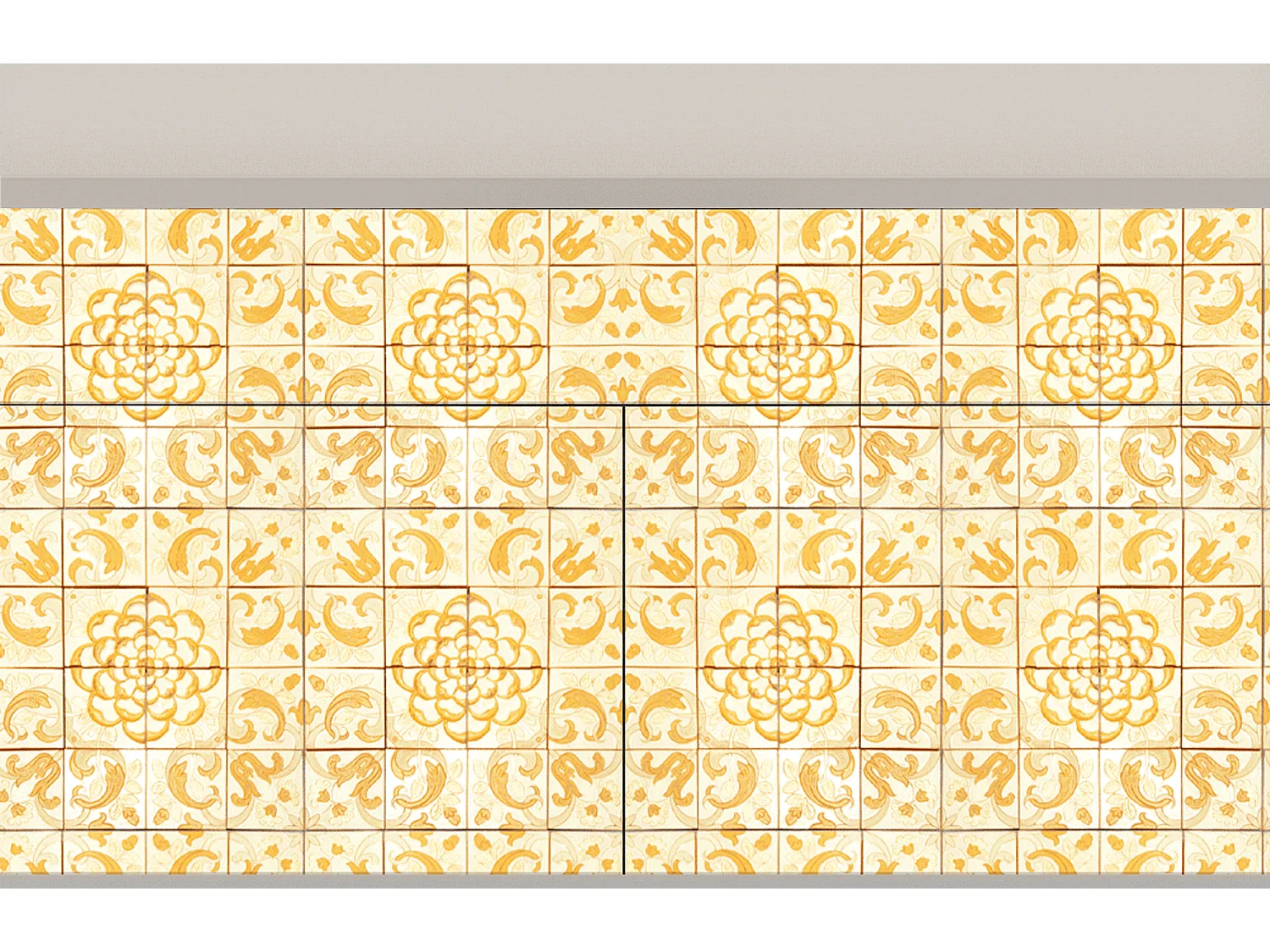 Kredens - 115x85x48 cm - BS4 - Sunshiny Tile, Piaskowy