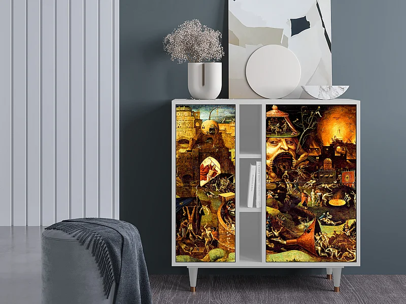 Buffet - 94х96х41 cm - BS5 - Christ in Limbo, Blanc