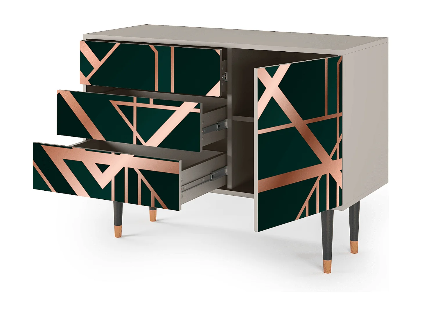 Credenza - 115х84х41 cm - S3 - Emerald Gatsby, Sabbia