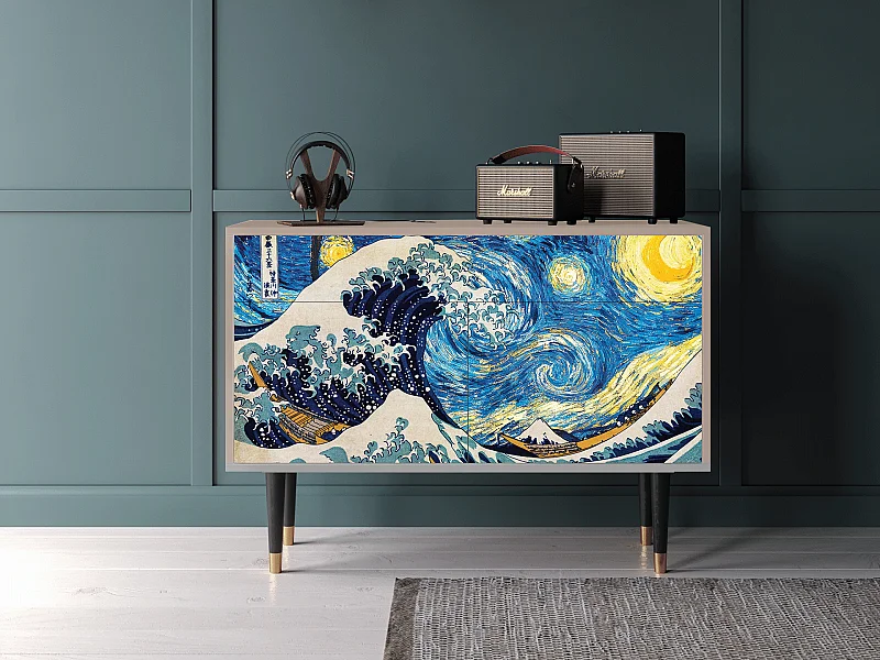 Buffet - 115x85x48 cm - BS4 - Great Wave, Latte