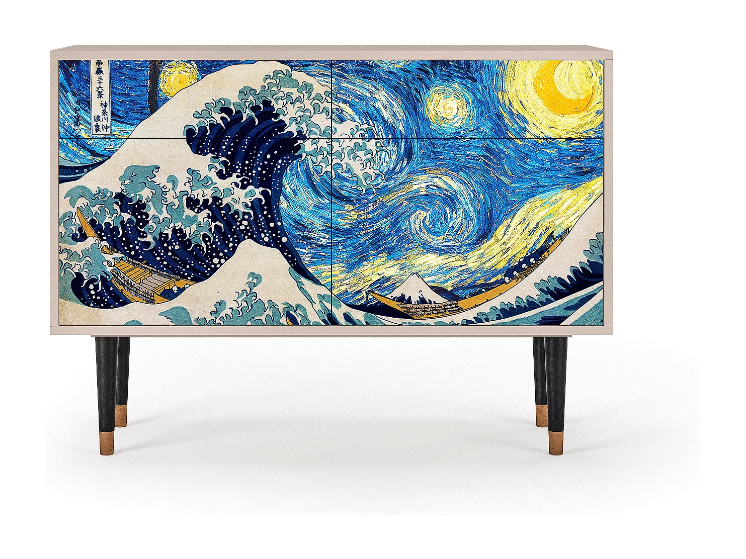 Buffet - 115x85x48 cm - BS4 - Great Wave, Latte