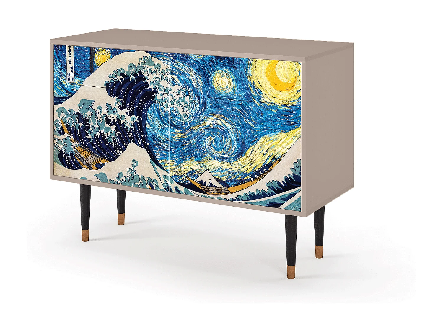 Buffet - 115x85x48 cm - BS4 - Great Wave, Latte